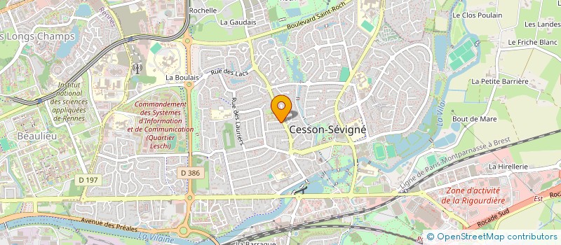 localisation de l'entreprise BEKRAR & F à CESSON-SEVIGNE