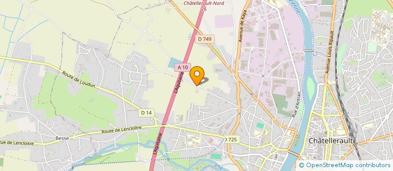 localisation de l'entreprise BEL 4 AVENIR  CHATELLERAULT