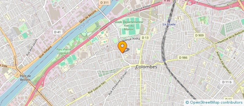 localisation de l'entreprise BEL 46 à COLOMBES