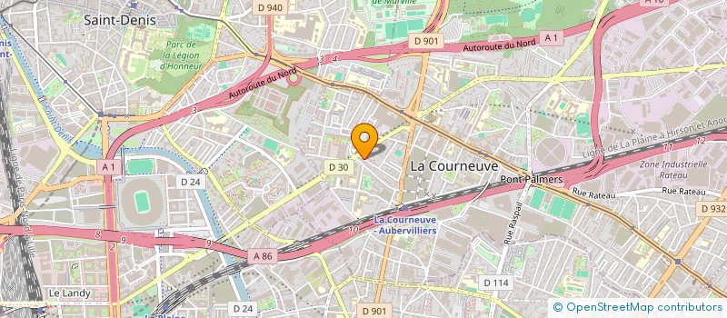 localisation de l'entreprise BEL 5 à LA COURNEUVE