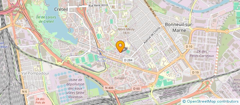 localisation de l'entreprise BEL à CRETEIL