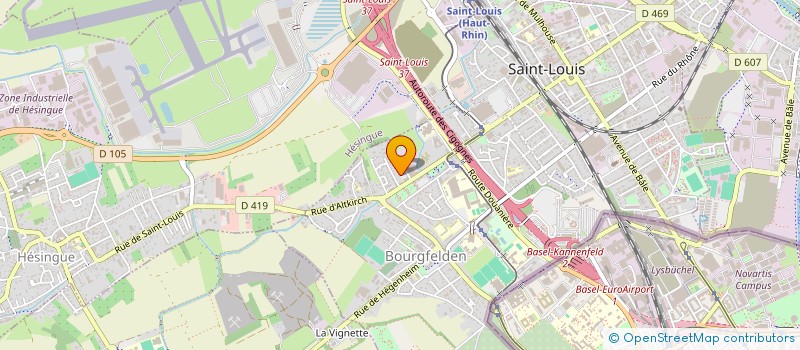 localisation de l'entreprise BEL  SAINT-LOUIS