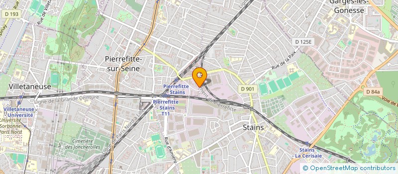 localisation de l'entreprise BEL'ACTION à PIERREFITTE-SUR-SEINE