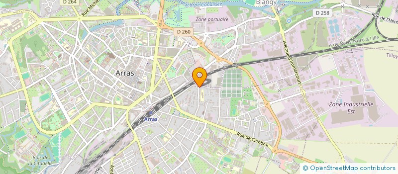 localisation de l'entreprise BEL AGE à ARRAS