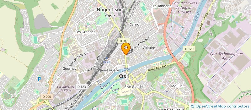 localisation de l'entreprise BEL'AIR 34  CREIL