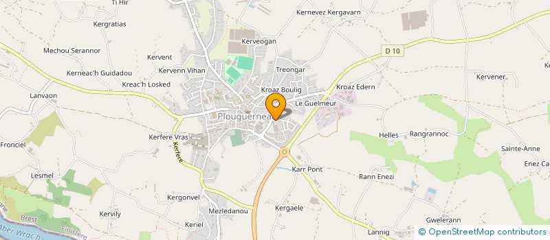 localisation de l'entreprise BEL AIR  PLOUGUERNEAU