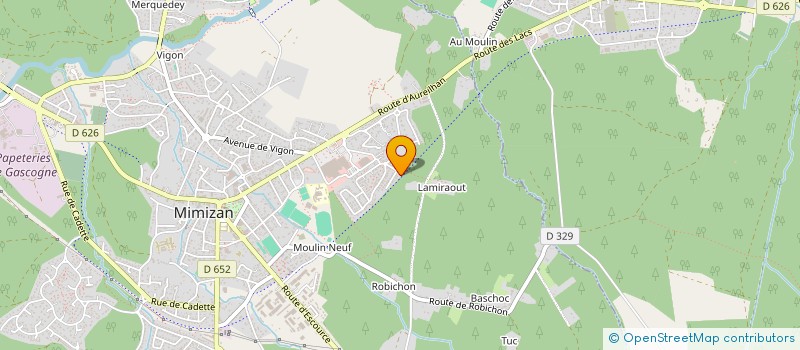 localisation de l'entreprise BEL AIR  MIMIZAN