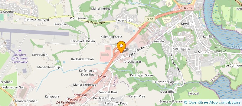 localisation de l'entreprise BEL AIR  PLUGUFFAN