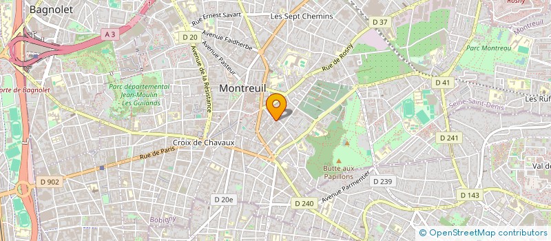 localisation de l'entreprise BEL'AIR à MONTREUIL