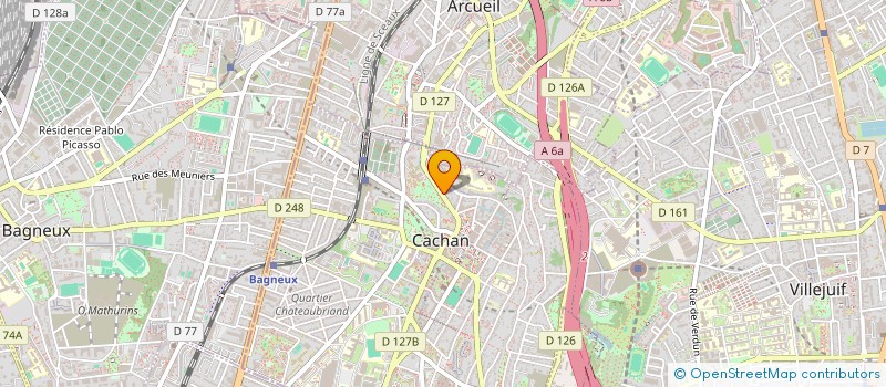 localisation de l'entreprise BEL AIR  CACHAN