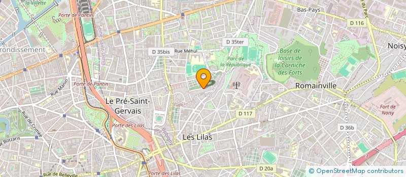 localisation de l'entreprise BEL AIR  PANTIN