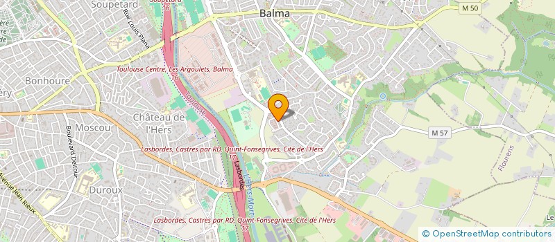 localisation de l'entreprise BEL AIR  BALMA