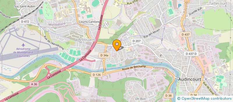 localisation de l'entreprise BEL AIR  AUDINCOURT