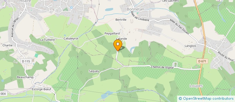 localisation de l'entreprise BEL AIR  BONNETAN