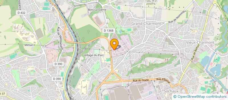 localisation de l'entreprise BEL'AIR à MONTBELIARD