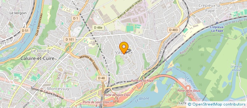 localisation de l'entreprise BEL AIR  CALUIRE-ET-CUIRE