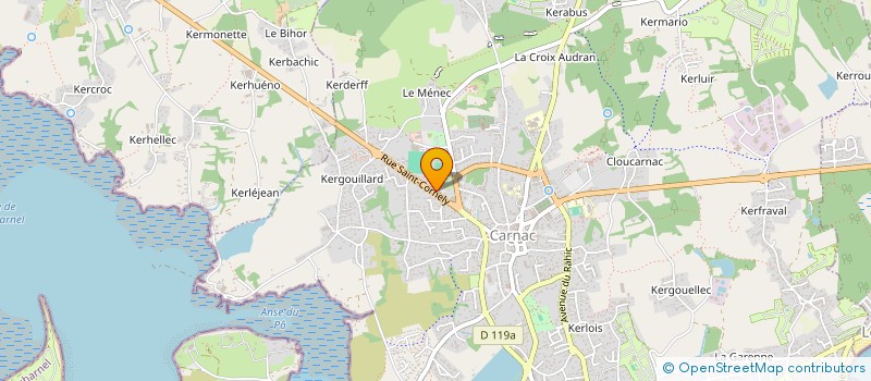 localisation de l'entreprise BEL AIR à CARNAC