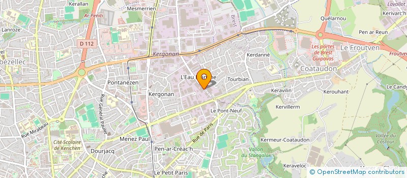 localisation de l'entreprise BEL AIR  BREST