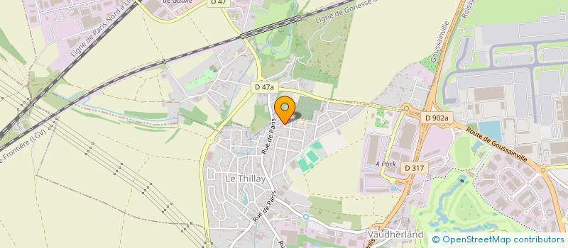 localisation de l'entreprise BEL-AIR  LE THILLAY