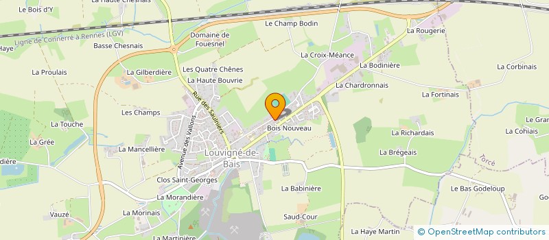 localisation de l'entreprise BEL AIR  LOUVIGNE-DE-BAIS