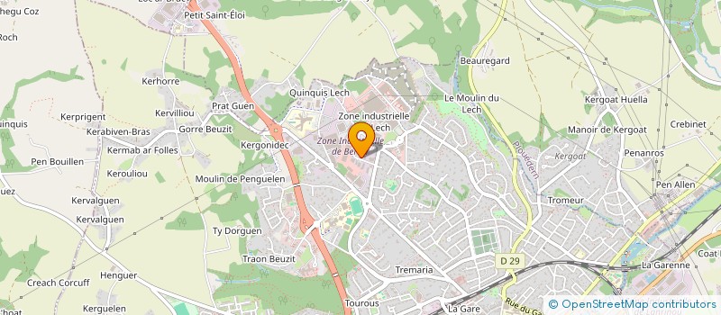 localisation de l'entreprise BEL AIR AUTO 29  LANDERNEAU