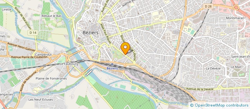 localisation de l'entreprise BEL AIR AUTONOMIE HABITAT à BEZIERS