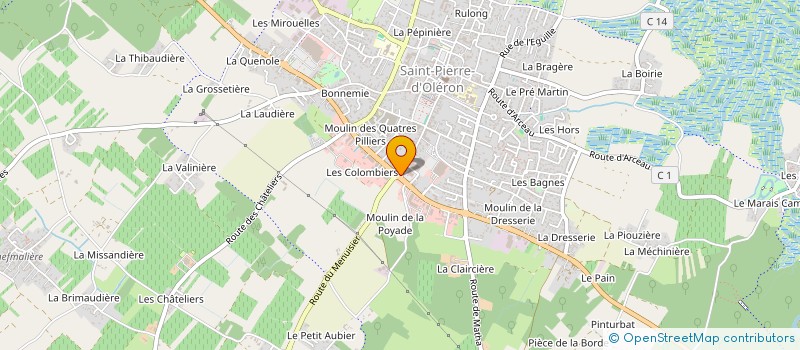 localisation de l'entreprise BEL AIR CONSTRUCTION à SAINT-PIERRE-D'OLERON