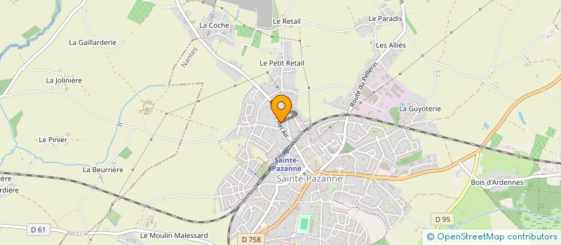 localisation de l'entreprise BEL AIR J.S.T.  SAINTE-PAZANNE