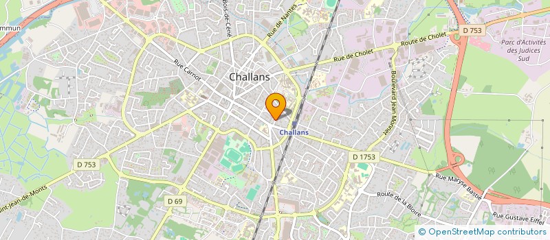 localisation de l'entreprise BEL AIR JS à CHALLANS