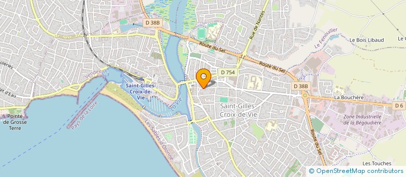 localisation de l'entreprise BEL AIR - LES ROSES  SAINT-GILLES-CROIX-DE-VIE