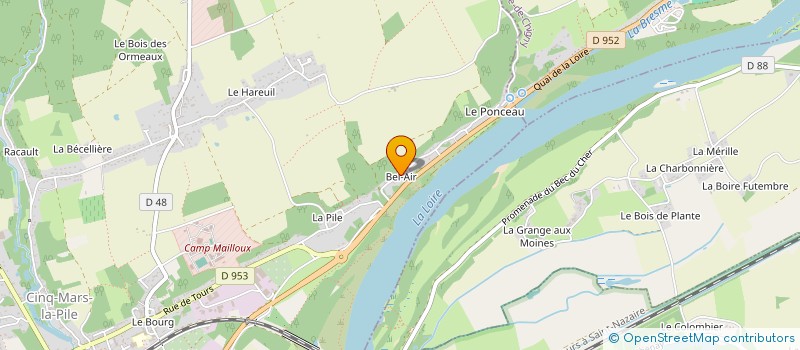 localisation de l'entreprise BEL AIR LIBRE EN LOIRE  CINQ-MARS-LA-PILE