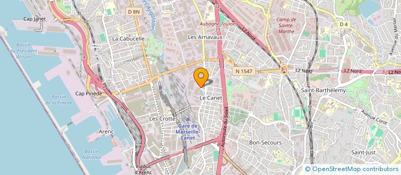 localisation de l'entreprise BEL AIR SURGELES à MARSEILLE