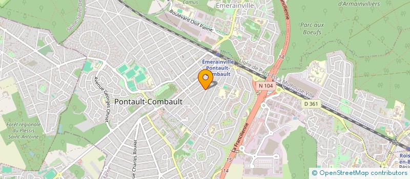 localisation de l'entreprise BEL AIR TECH à PONTAULT-COMBAULT