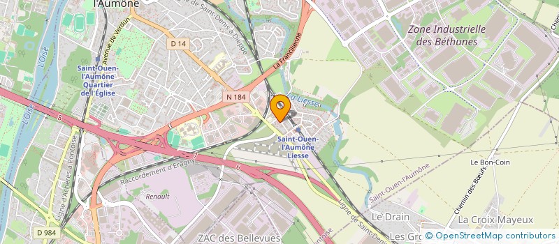 localisation de l'entreprise BEL AIR TRANSPORT  SAINT-OUEN-L'AUMONE