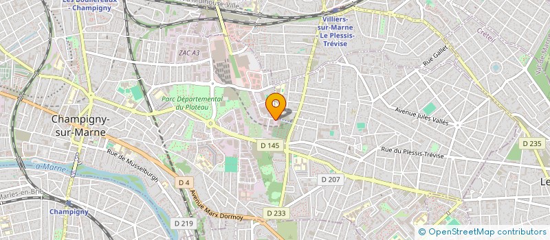 localisation de l'entreprise BEL AIR TRANSPORTS à CHAMPIGNY-SUR-MARNE