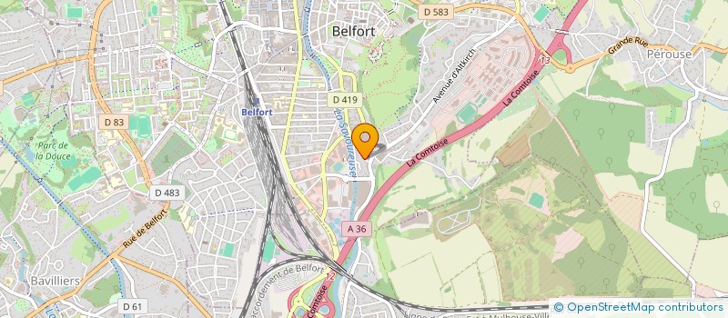 localisation de l'entreprise BEL'ANGE  BELFORT