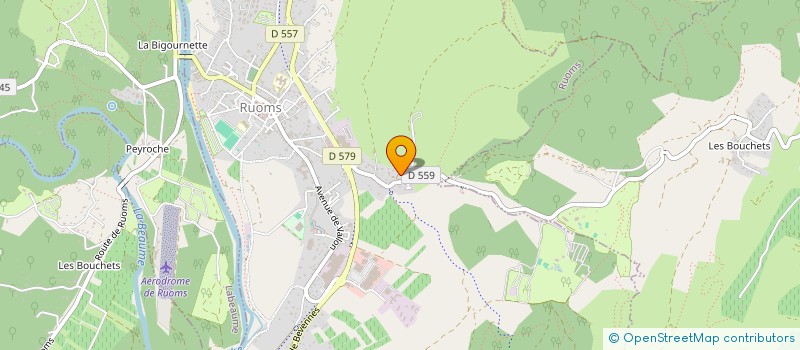 localisation de l'entreprise BEL ANGE IMMOBILIER à RUOMS
