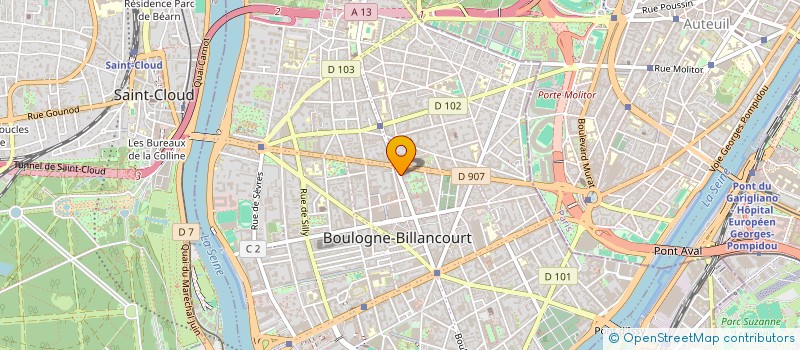 localisation de l'entreprise BEL'APART à BOULOGNE-BILLANCOURT