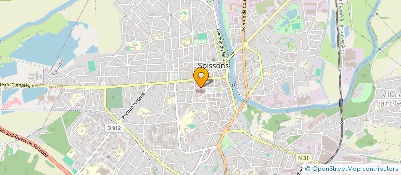 localisation de l'entreprise BEL'ART à SOISSONS