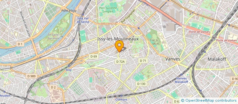 localisation de l'entreprise BEL ASSAINISSEMENT SERVICE à ISSY-LES-MOULINEAUX