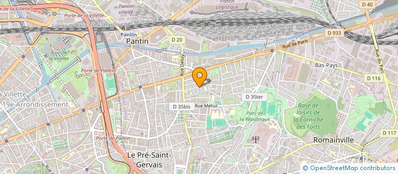 localisation de l'entreprise BEL' AUTO  PANTIN