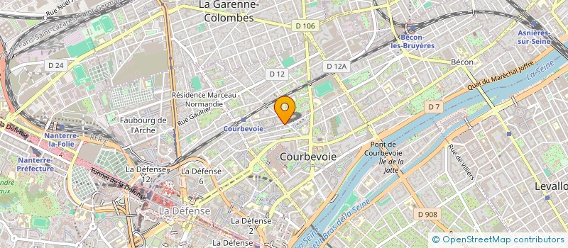 localisation de l'entreprise BEL AVENIR à COURBEVOIE