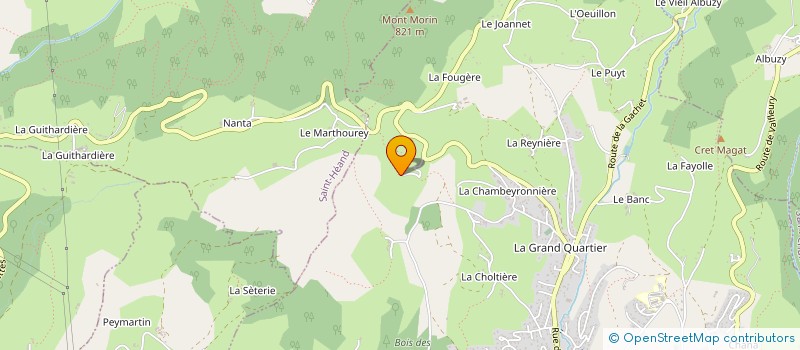 localisation de l'entreprise BEL'AVENTURE  SORBIERS