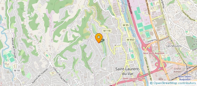 localisation de l'entreprise BEL AZUR 06 à SAINT-LAURENT-DU-VAR