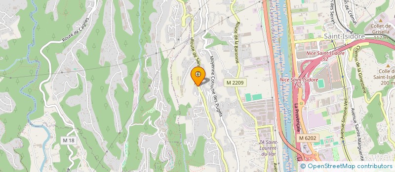 localisation de l'entreprise BEL AZUR.COM à SAINT-LAURENT-DU-VAR