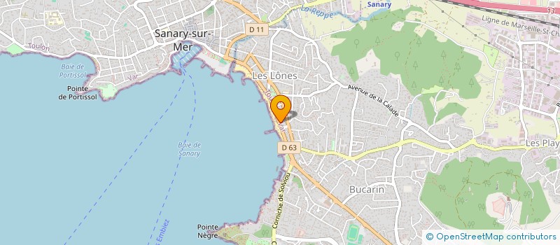 localisation de l'entreprise BEL AZUR HOTEL  SIX-FOURS-LES-PLAGES