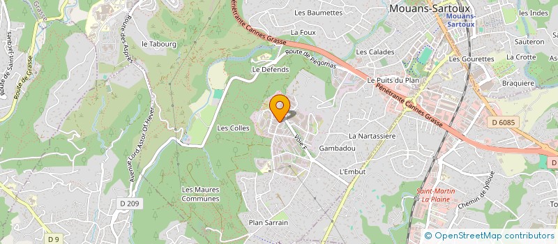 localisation de l'entreprise BEL CANTO  MOUANS-SARTOUX