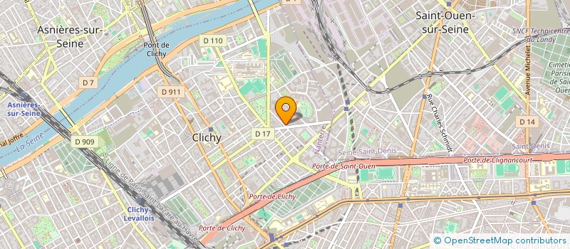 localisation de l'entreprise BEL CITY à CLICHY