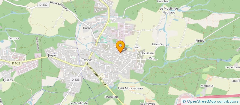 localisation de l'entreprise BEL DECATHLON à TOSSE