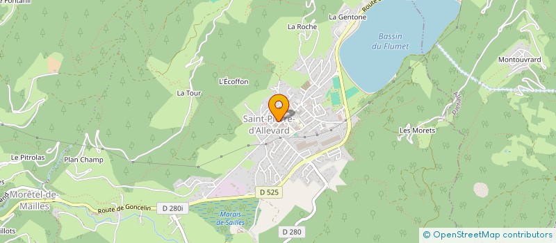 localisation de l'entreprise BEL'DONNE RUNNING (COURIR EN PAYS D'ALLEVARD)  CRETS EN BELLEDONNE